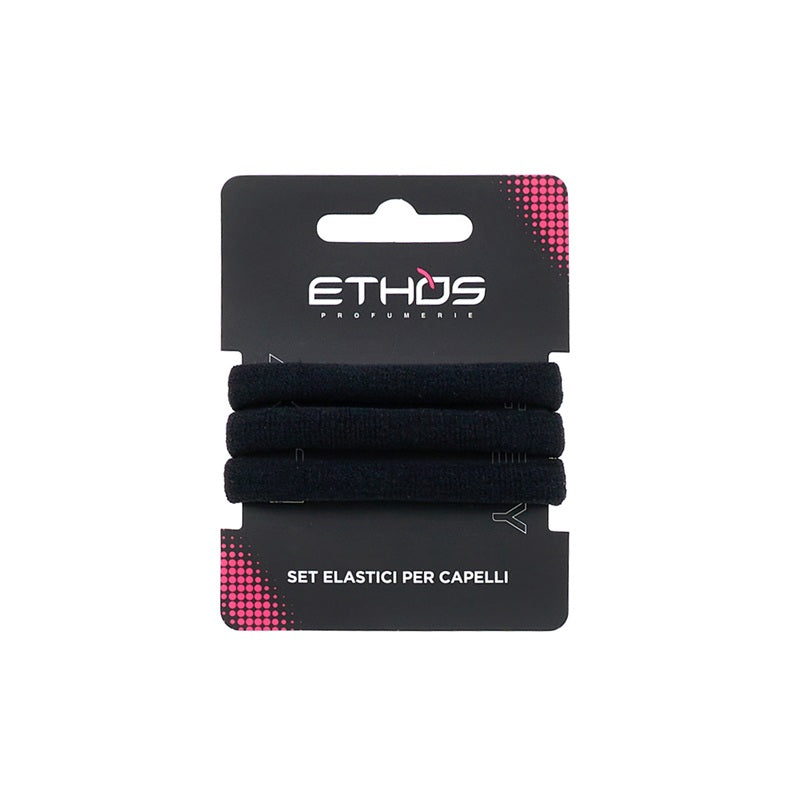 Flexy Set 3 Elastici Neri per Capelli