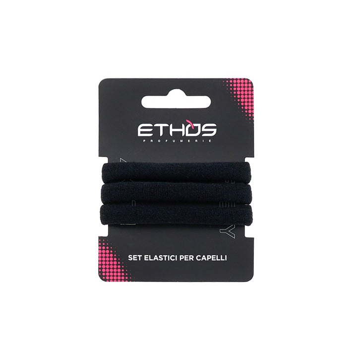 Flexy Set 3 Elastici Neri per Capelli