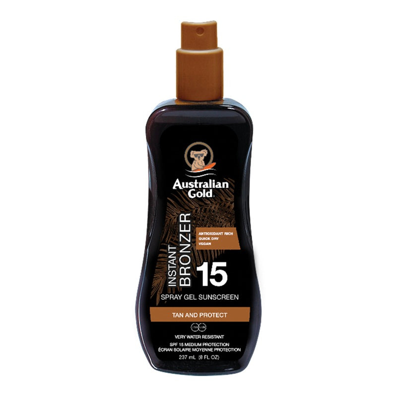 Spray Gels SPF 15 con effetto Bronze