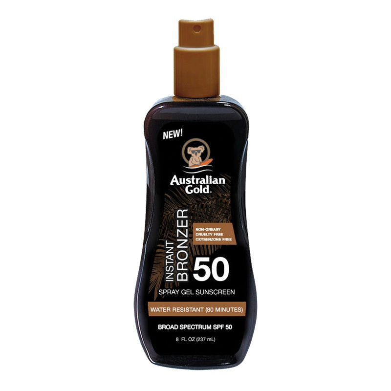 Spray Gels SPF 50 con effetto Bronze