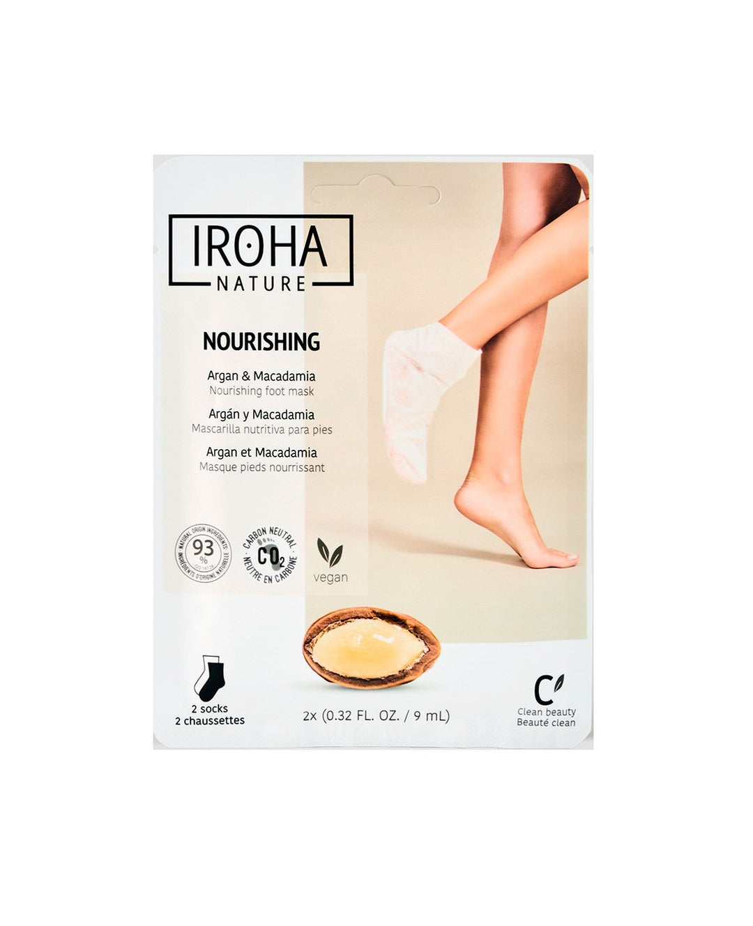 Iroha Calzini Maschera per i Piedi - Argan