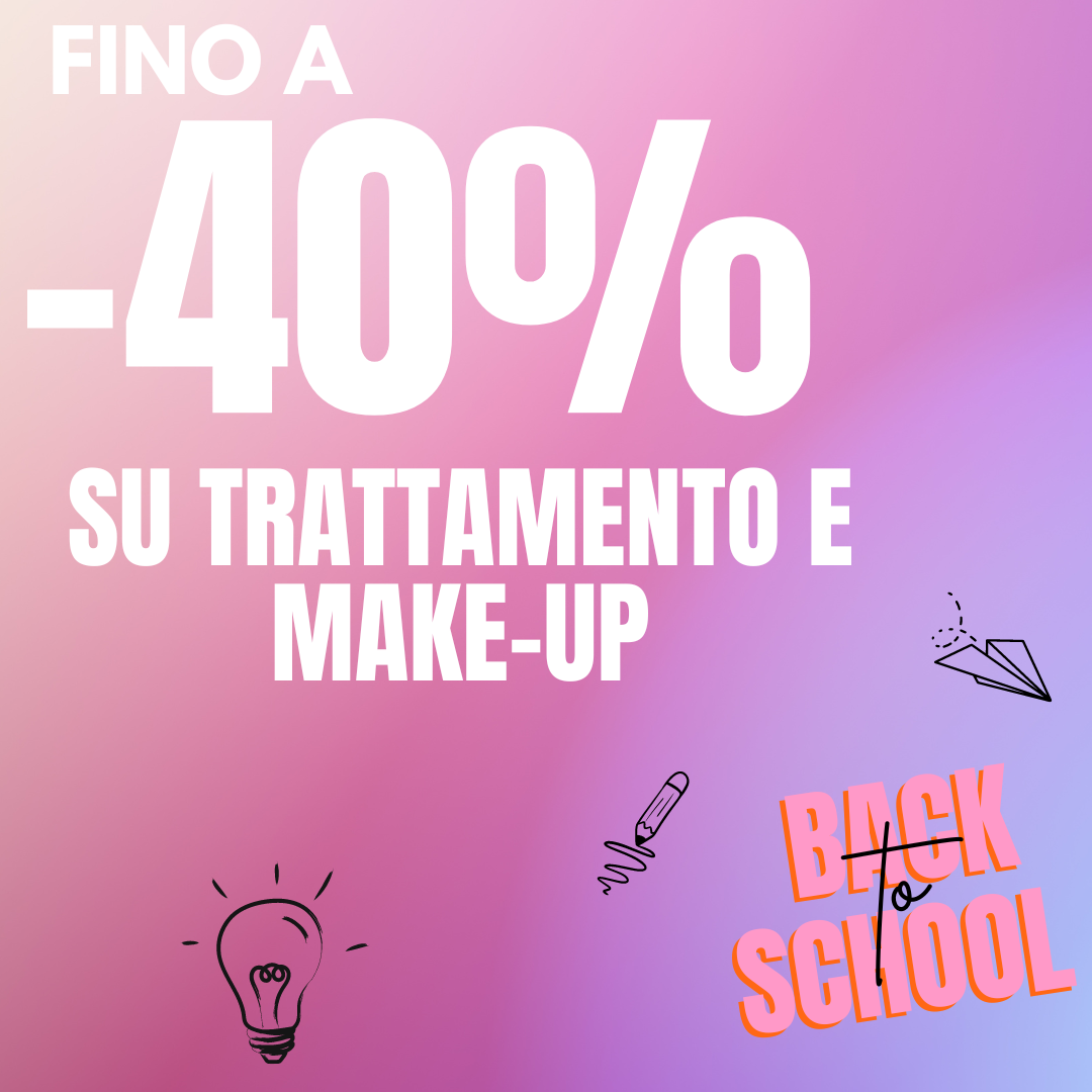 Selezione di prodotti make-up e trattamento scontati fino al 40%