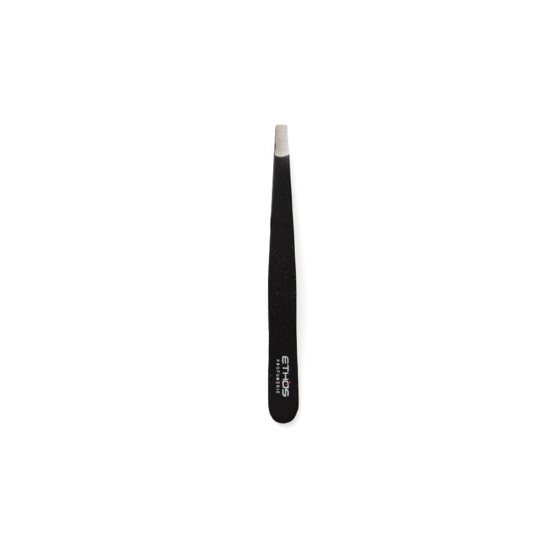 Tweezers - Professional Black Tweezers Straight Tip