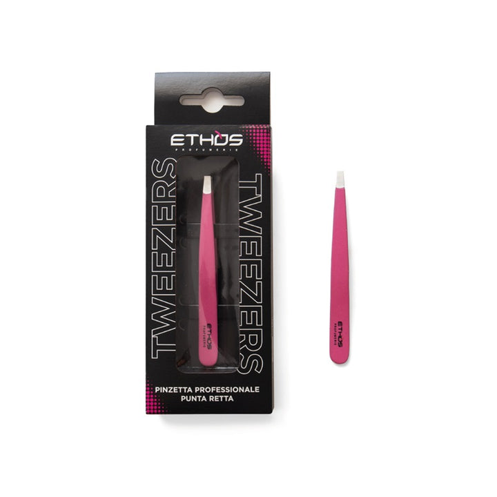 Tweezers - Pink Professional Tweezers Straight Tip