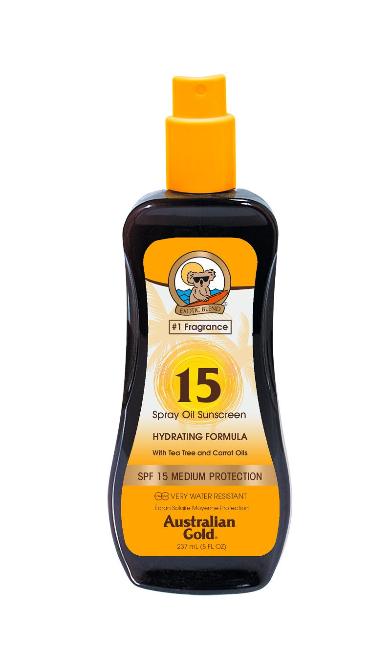 Spray Oil Sunscreen SPF 15 con Olio di Carota